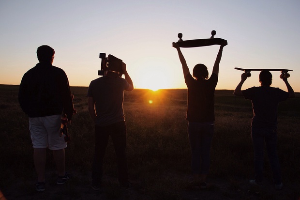 Friends at sunset Friends at sunset