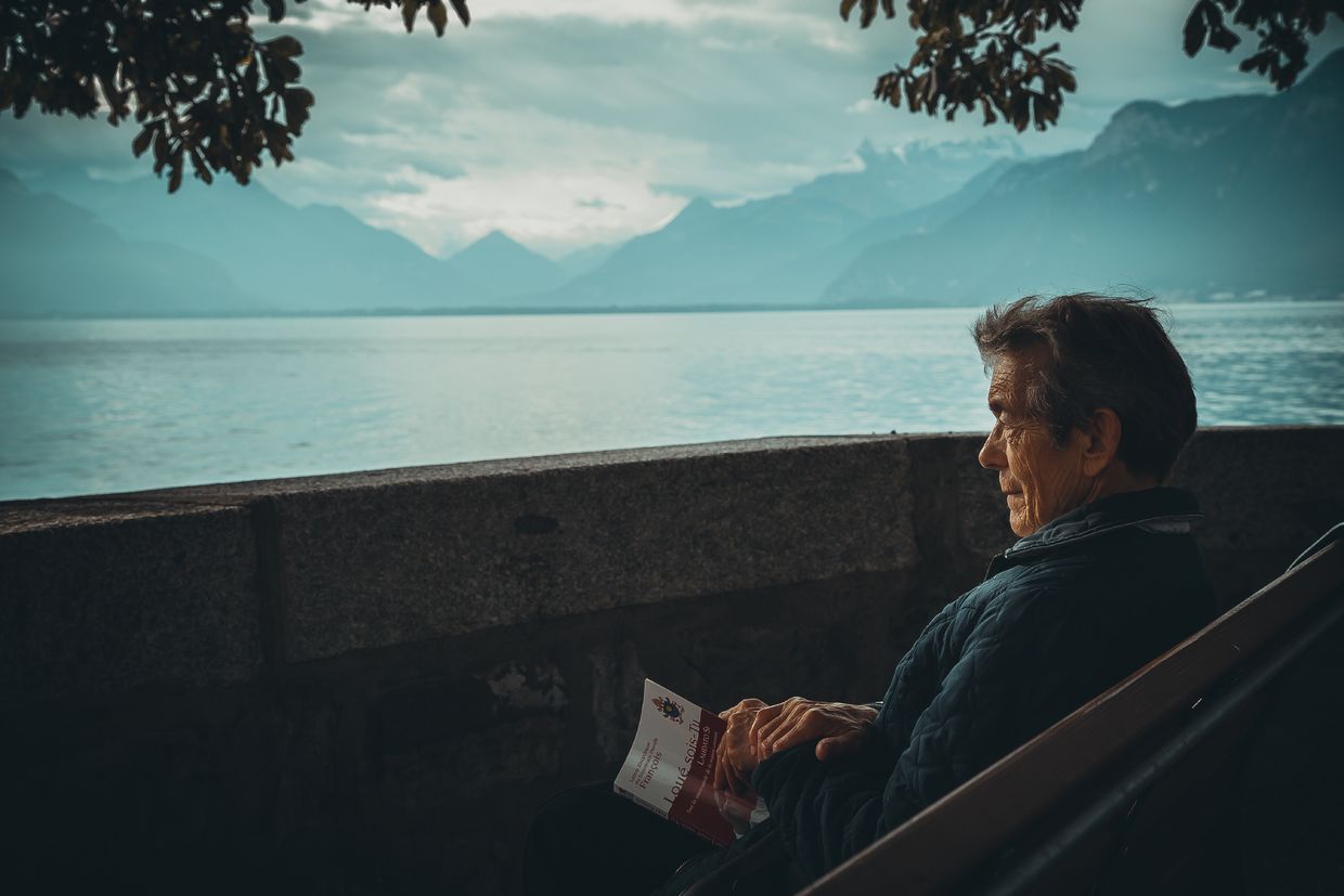 A man reading A man reading