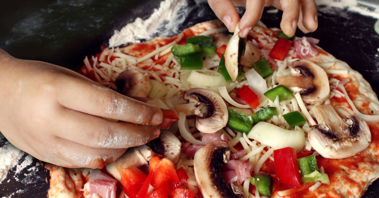 Healthy pizza.