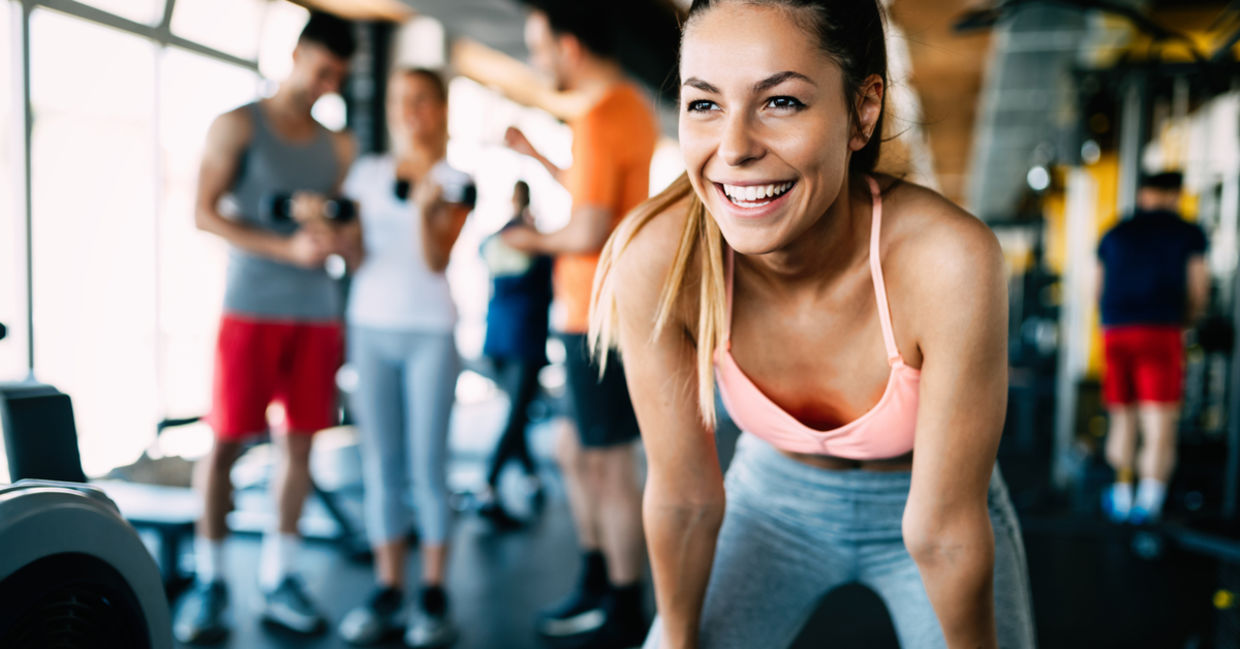 Woman working out