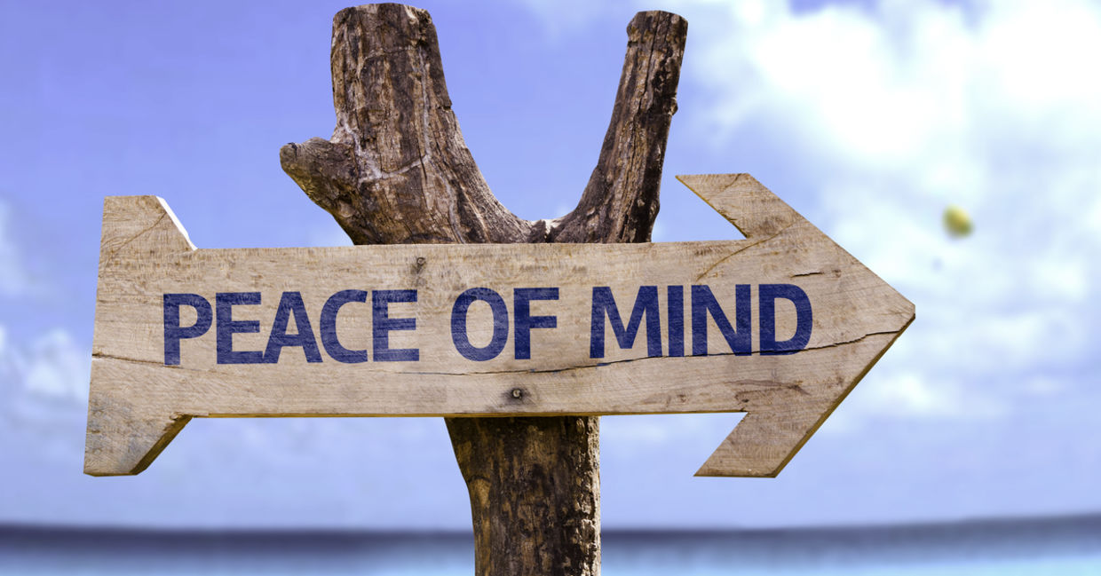 follow the direction to peace of mind. follow the direction to peace of mind.
