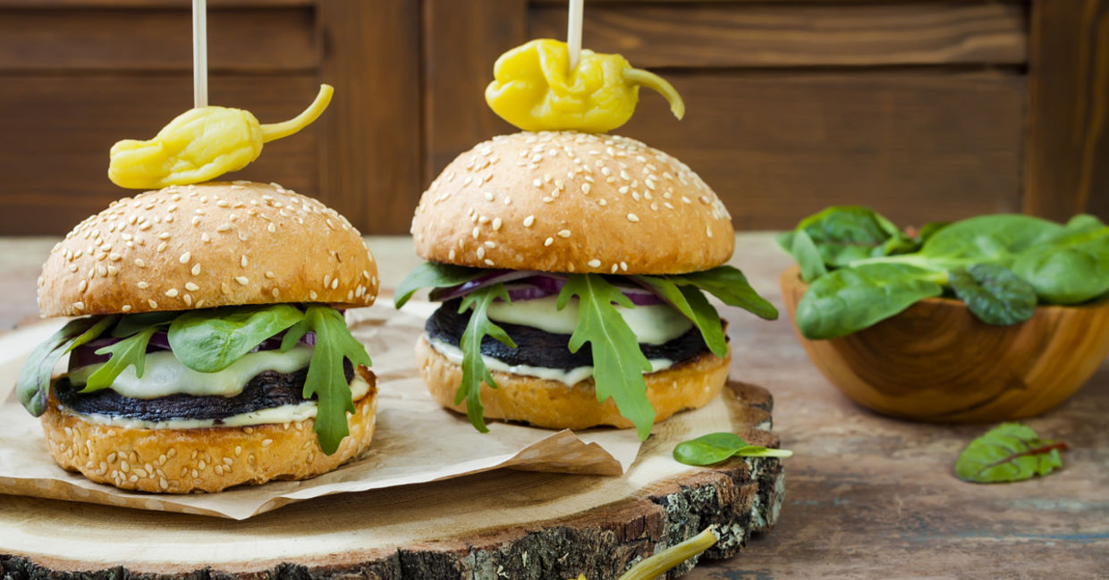 Portobello mushrooms are a good substitute for meat. Portobello mushrooms are a good substitute for meat.