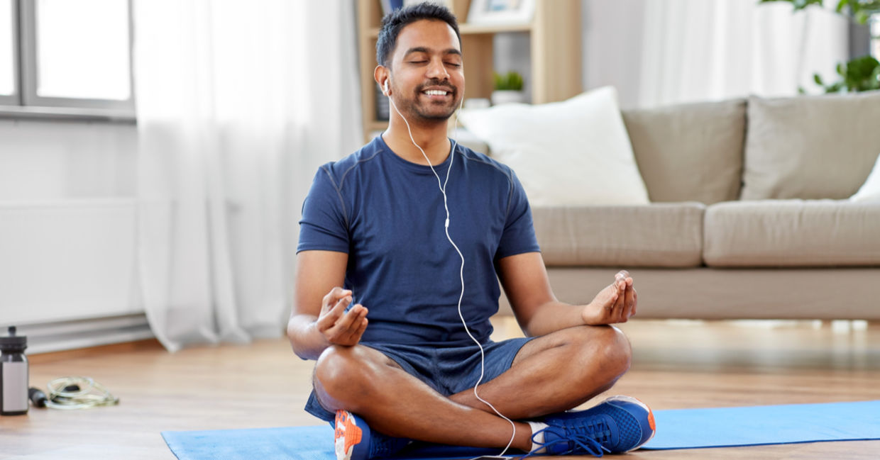 Morning meditation. Morning meditation.