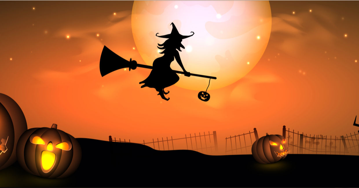 Scary Halloween witch. Scary Halloween witch.