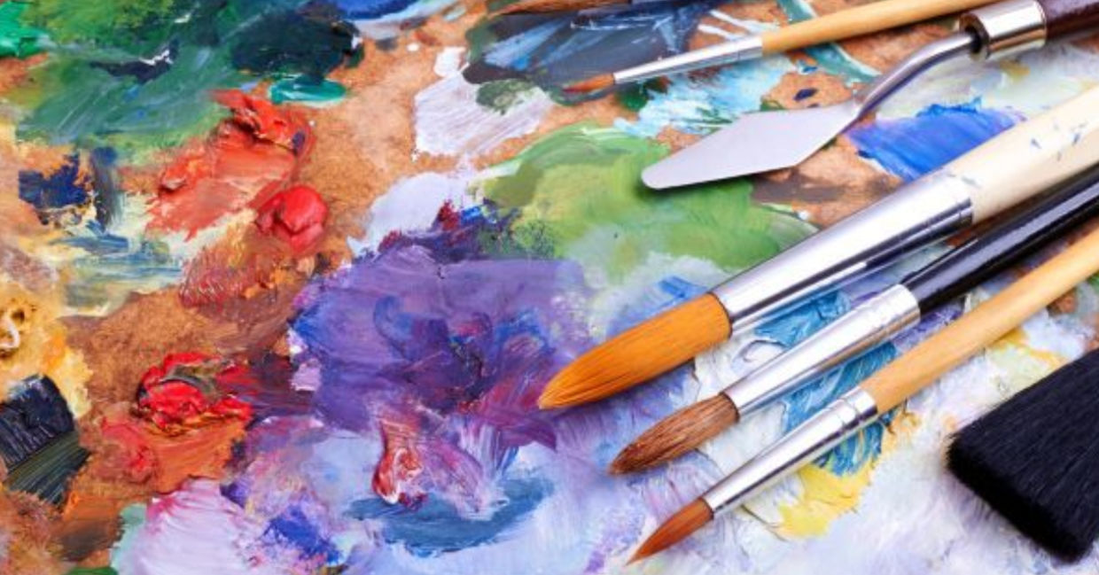 Art supplies to paint with. Art supplies to paint with.
