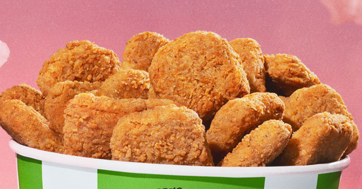 Have a bucket of finger licking good plant-based chicken. Have a bucket of finger licking good plant-based chicken.