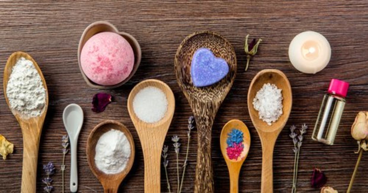 Natural ingredients for making your own shower steamer. Natural ingredients for making your own shower steamer.