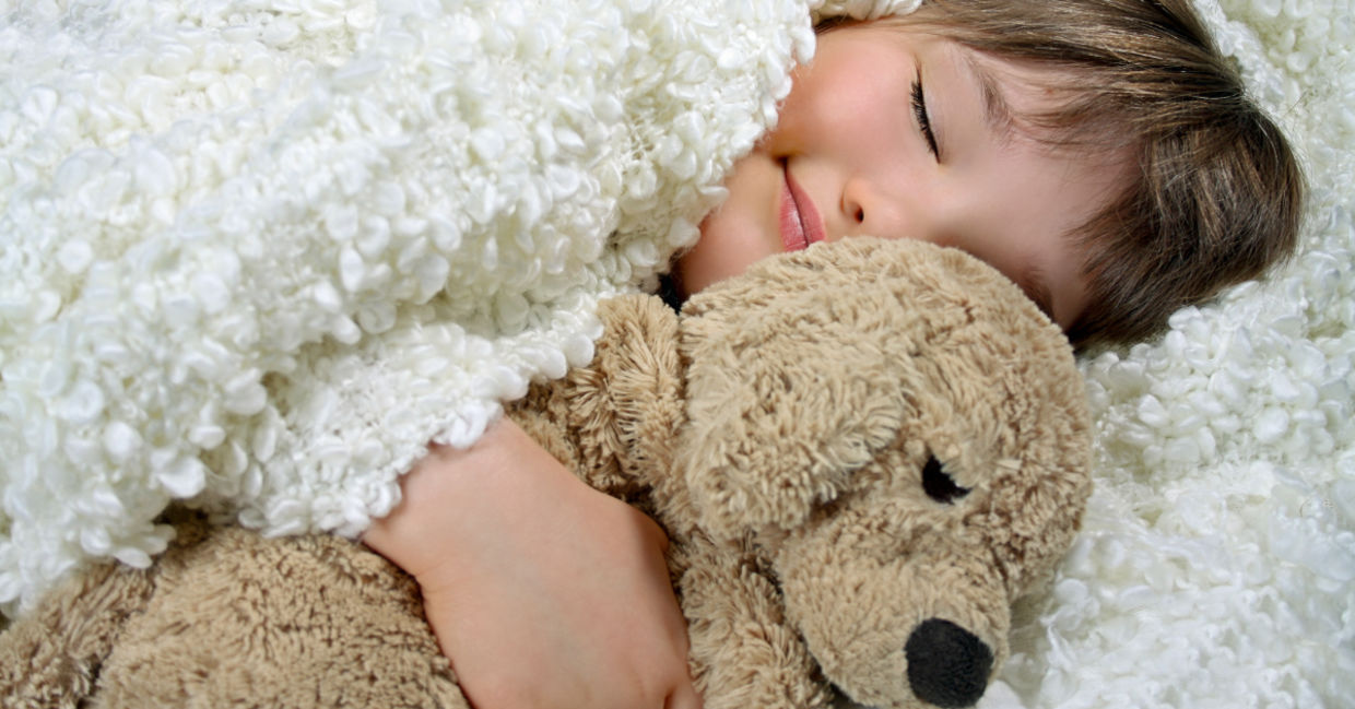 Smiling girl holding a precious soft toy. Smiling girl holding a precious soft toy.