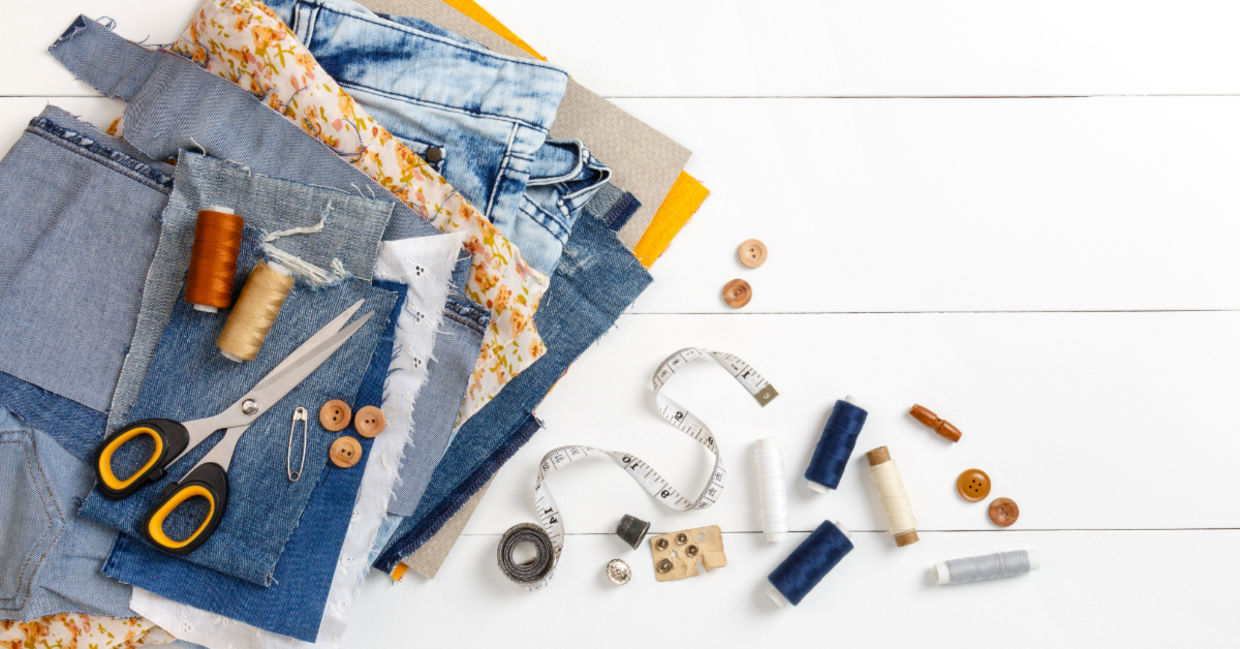 Upcycle your worn clothing into new apparel. Upcycle your worn clothing into new apparel.