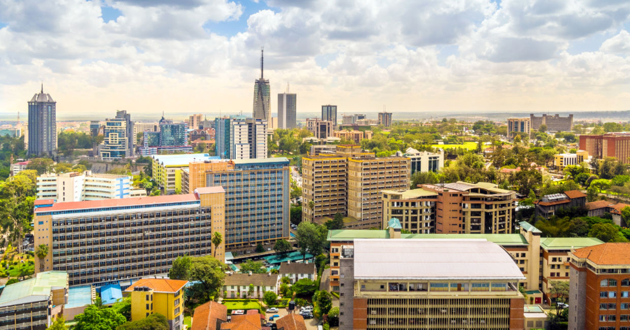Nairobi city center. Nairobi city center.