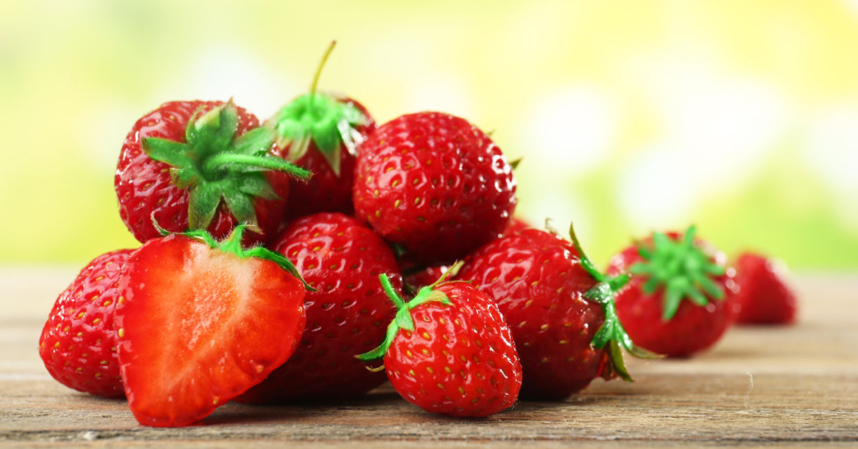 Strawberries. Strawberries.