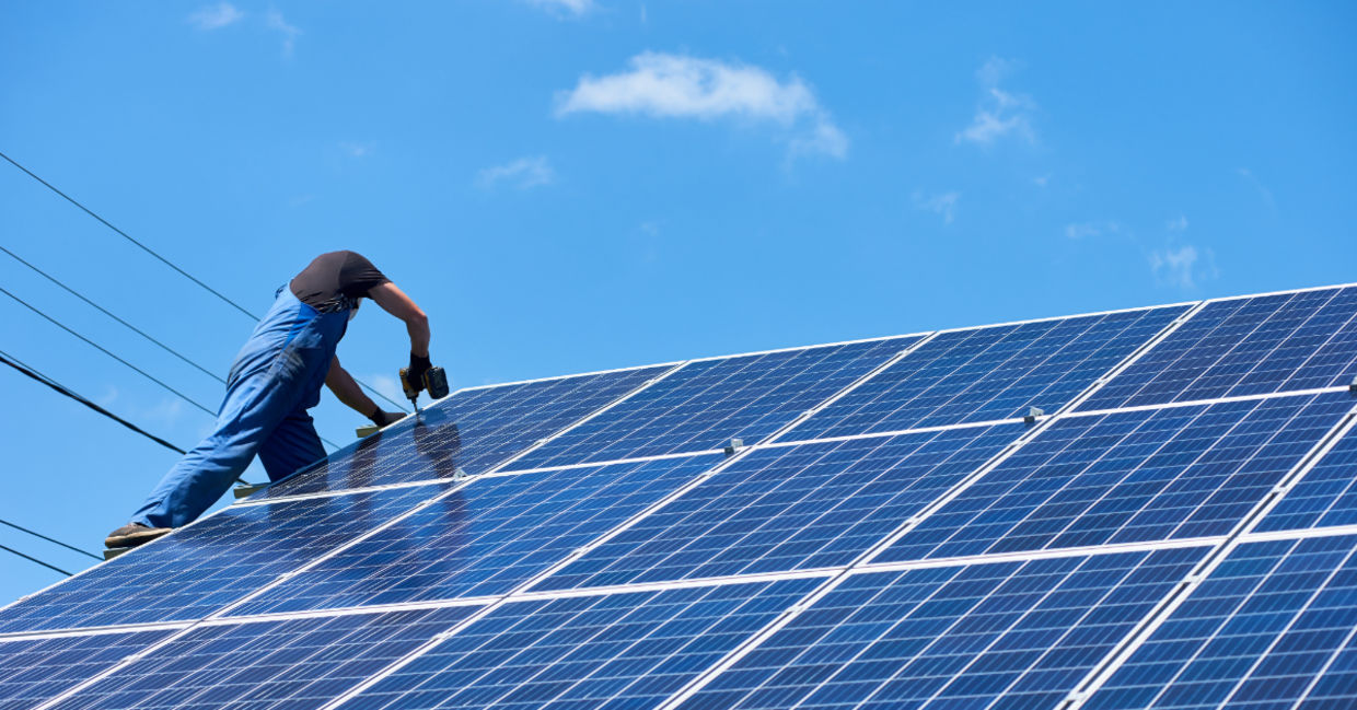 Solar panels.