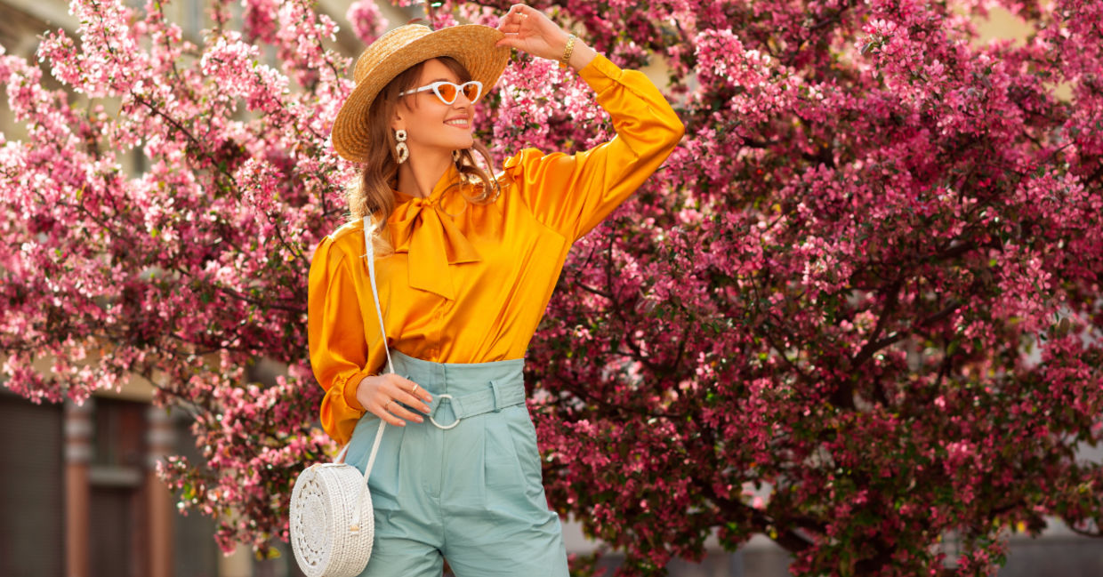 Fashionable woman.