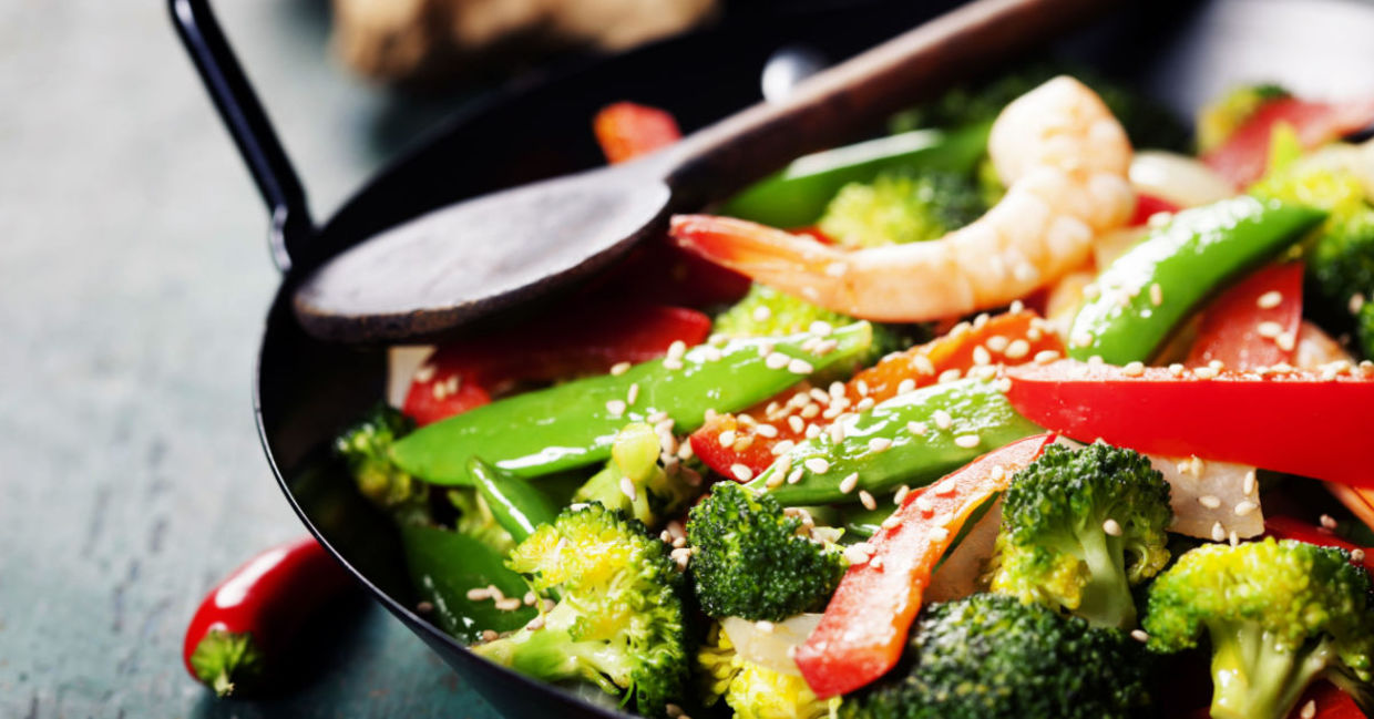 Broccoli stir fry is a healthy dinner. Broccoli stir fry is a healthy dinner.