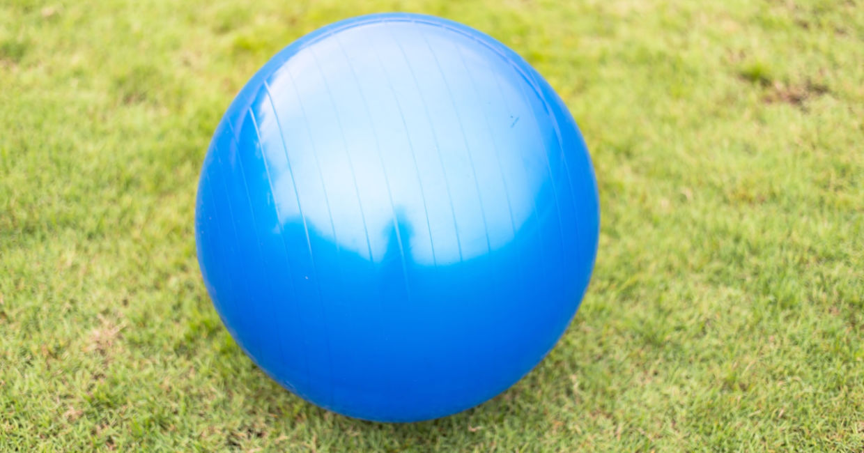 Giant yoga ball. Giant yoga ball.