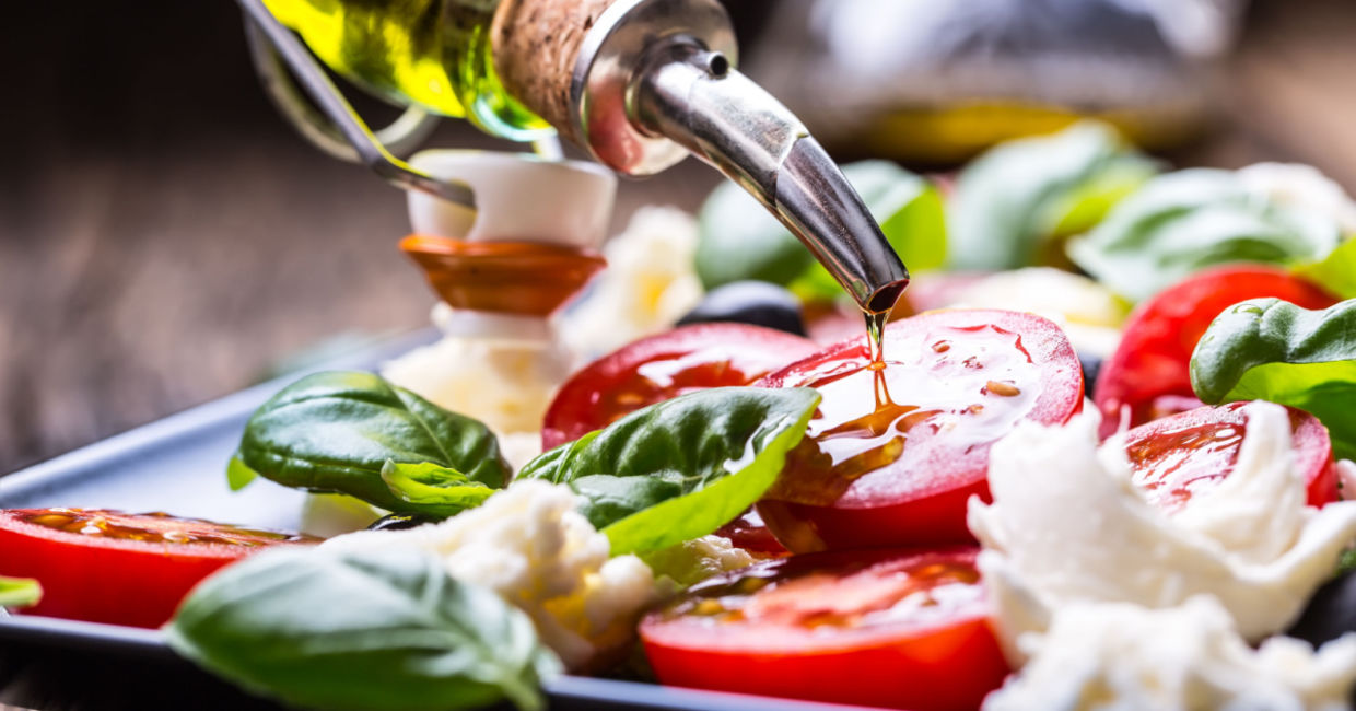 Italian caprese salad. Italian caprese salad.