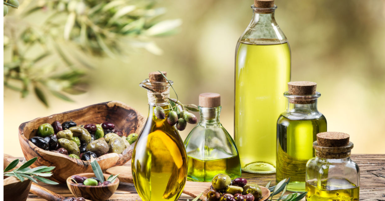 Olives and olive oil. Olives and olive oil.