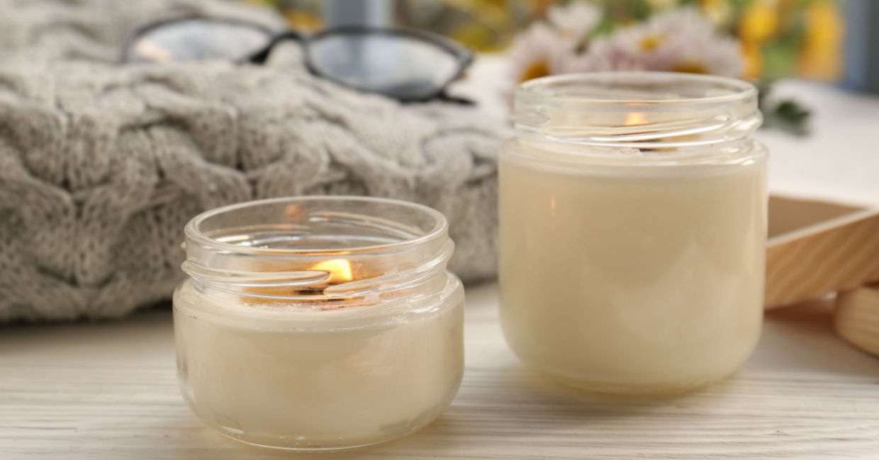 Chamomile scented candles could help calm anxiety. Chamomile scented candles could help calm anxiety.