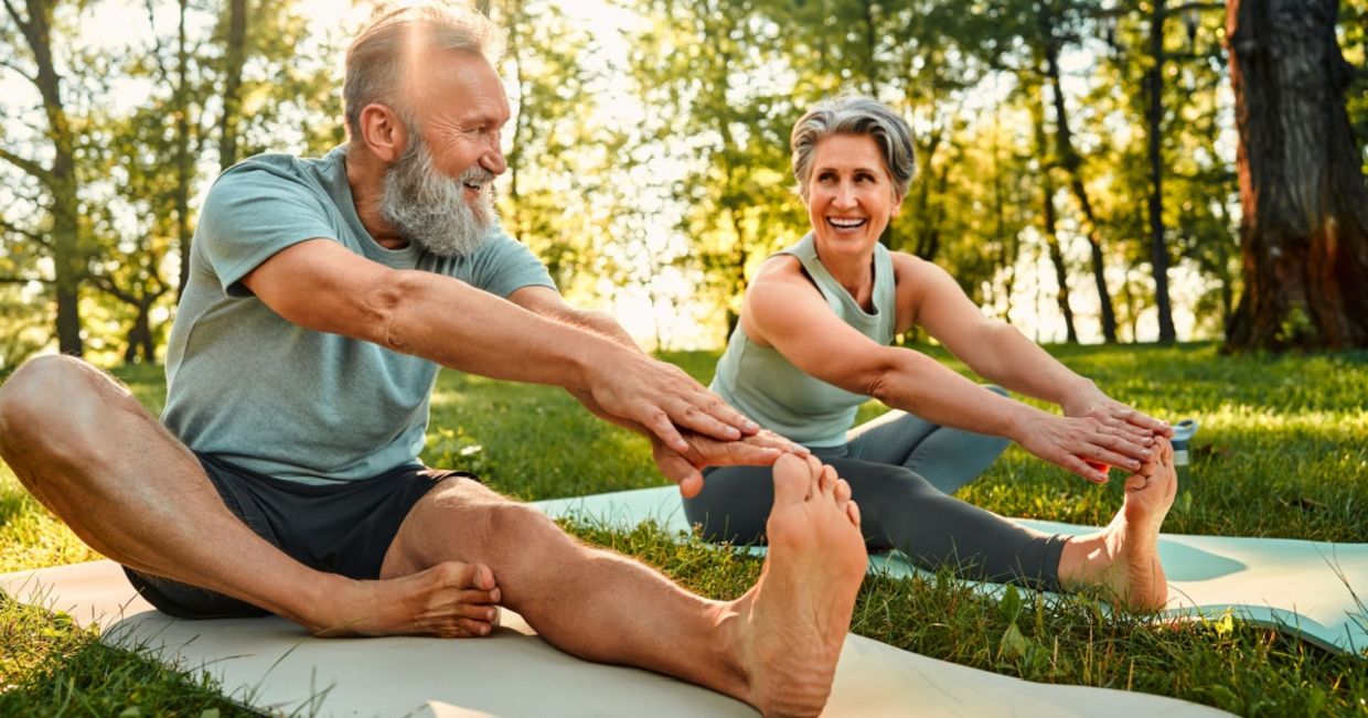 Fit and active seniors. Fit and active seniors.