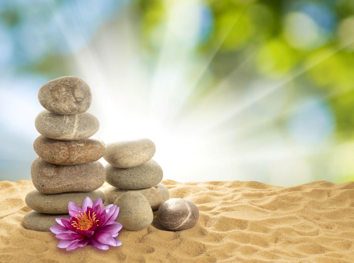 Reflect in the tranquility of a Zen garden. Reflect in the tranquility of a Zen garden.