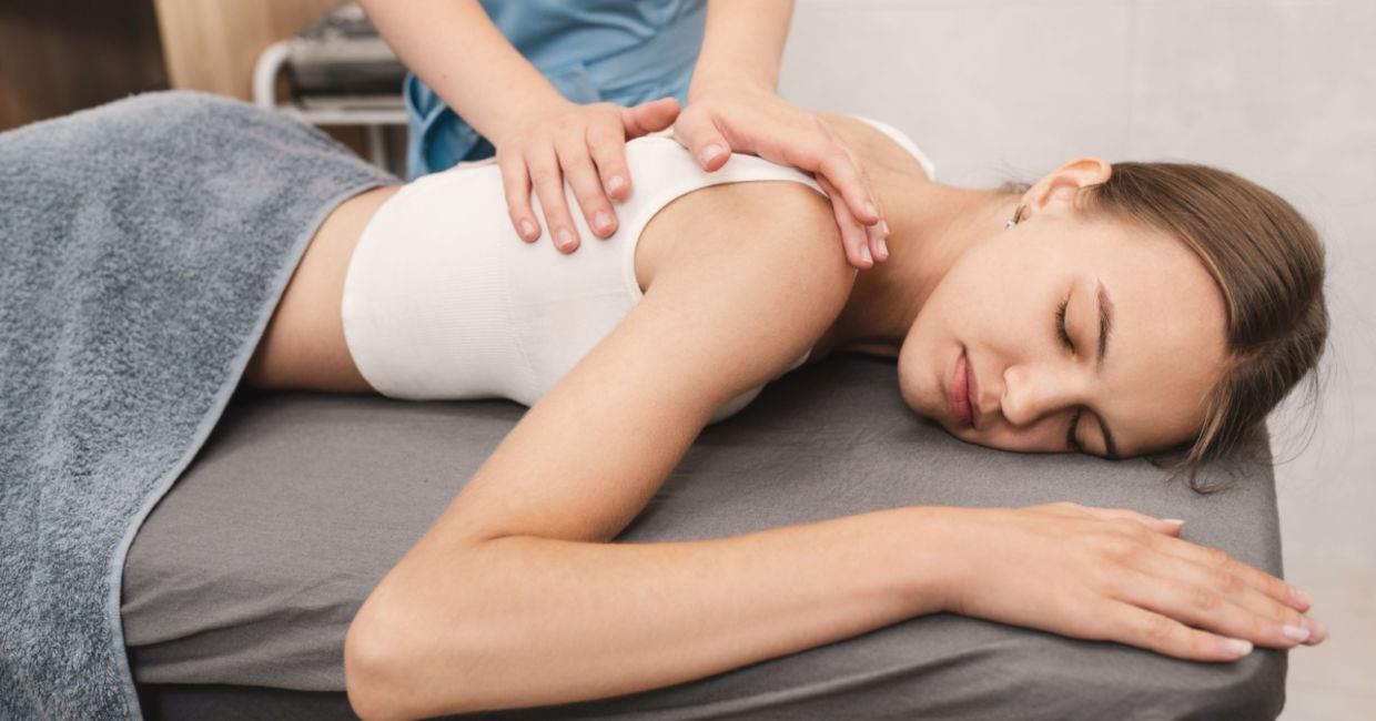 A healing massage. A healing massage.