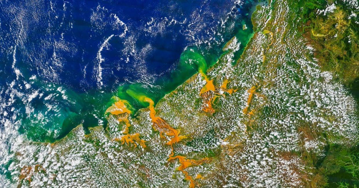Satellite image after heavy rainfall in Madagascar. Satellite image after heavy rainfall in Madagascar.